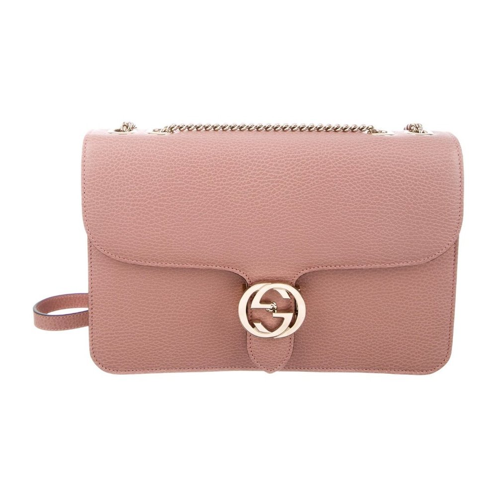 NEW WITH GUCCI DUST BAG Gucci Medium Interlocking GG Crossbody bag in Pink